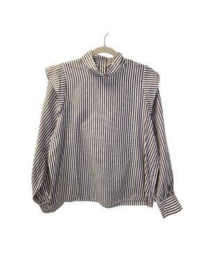 NWT Everlane Wing-Shoulder Mock Neck Top Size 6
